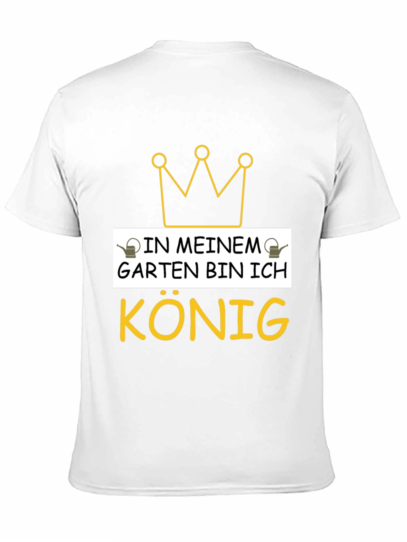 Camiseta Negra Rey de mi Jardín