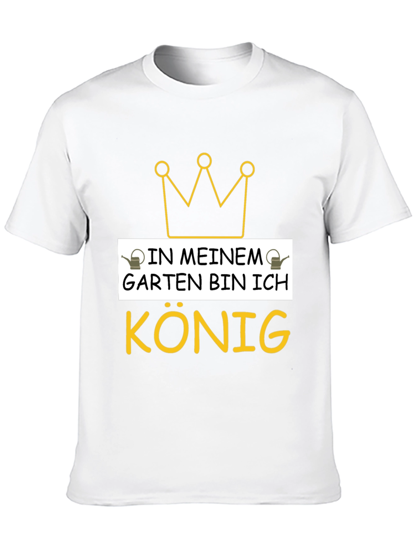 Camiseta Negra Rey de mi Jardín