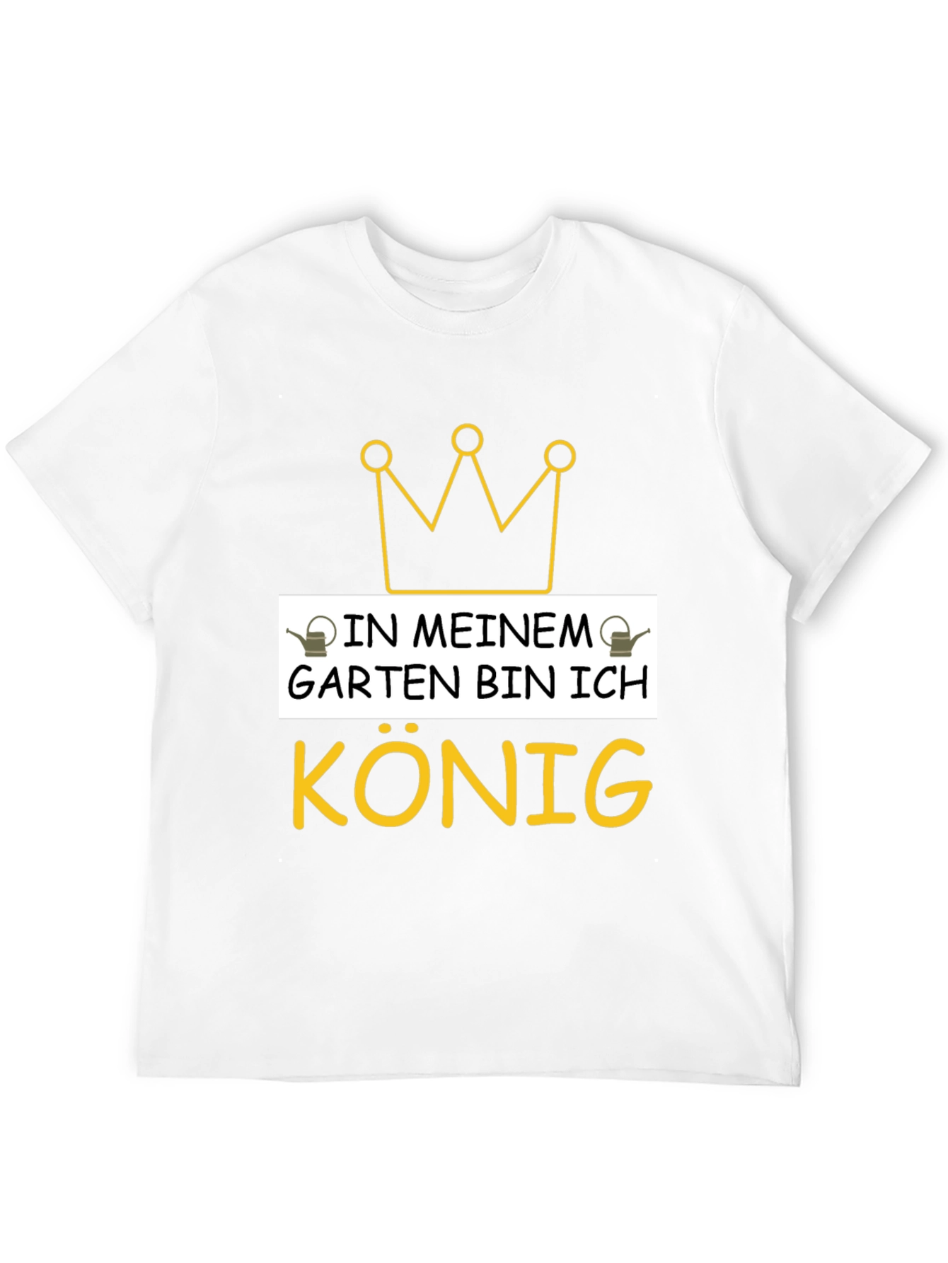 Camiseta Negra Rey de mi Jardín