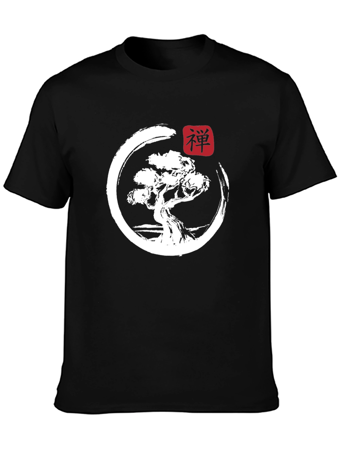 Camiseta Hombre Zen Bonsái Diseño Japonés