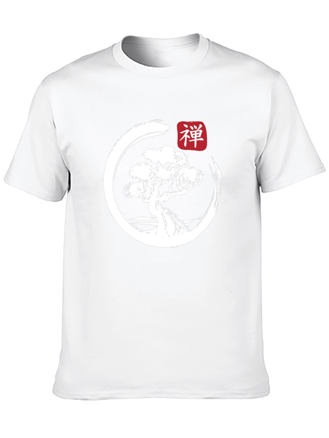 Camiseta Hombre Zen Bonsái Diseño Japonés