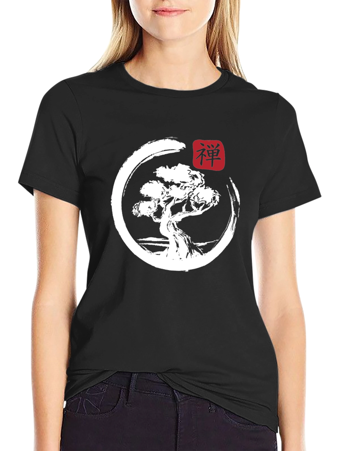 Camiseta Hombre Zen Bonsái Diseño Japonés
