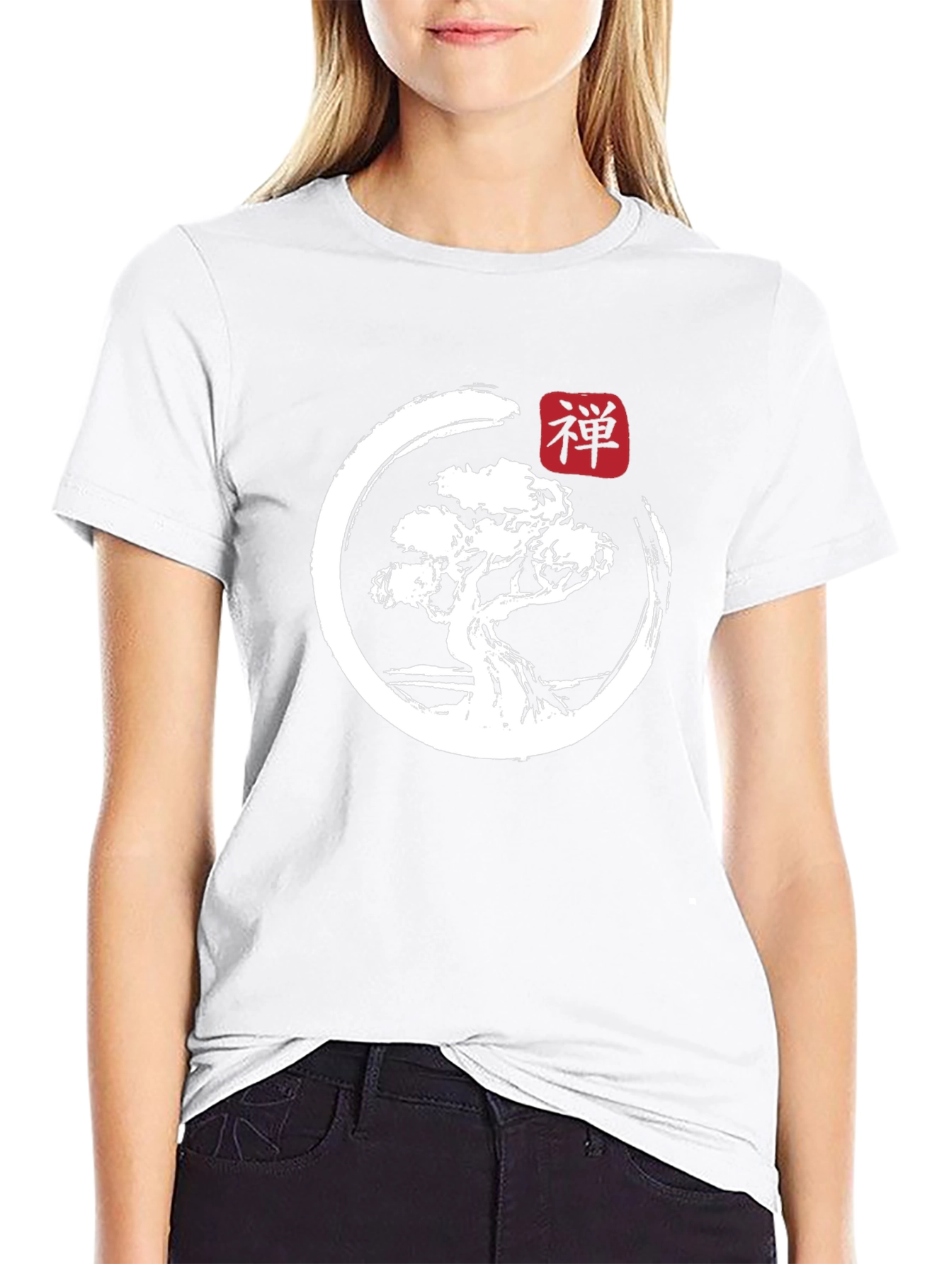 Camiseta Hombre Zen Bonsái Diseño Japonés