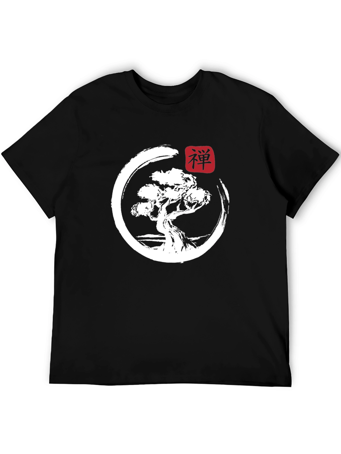 Camiseta Hombre Zen Bonsái Diseño Japonés