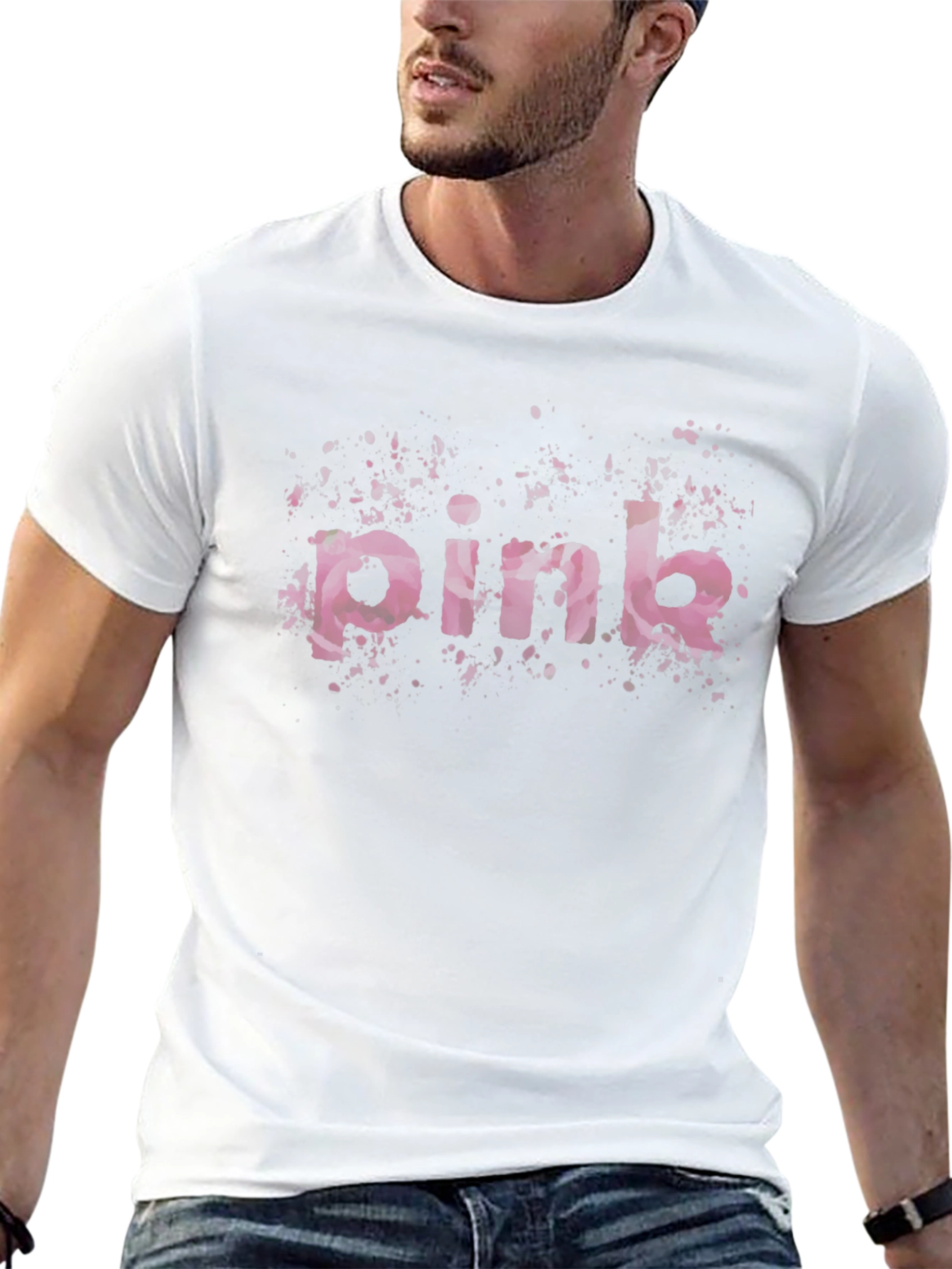 Camiseta Negra Estampada Pink Floral