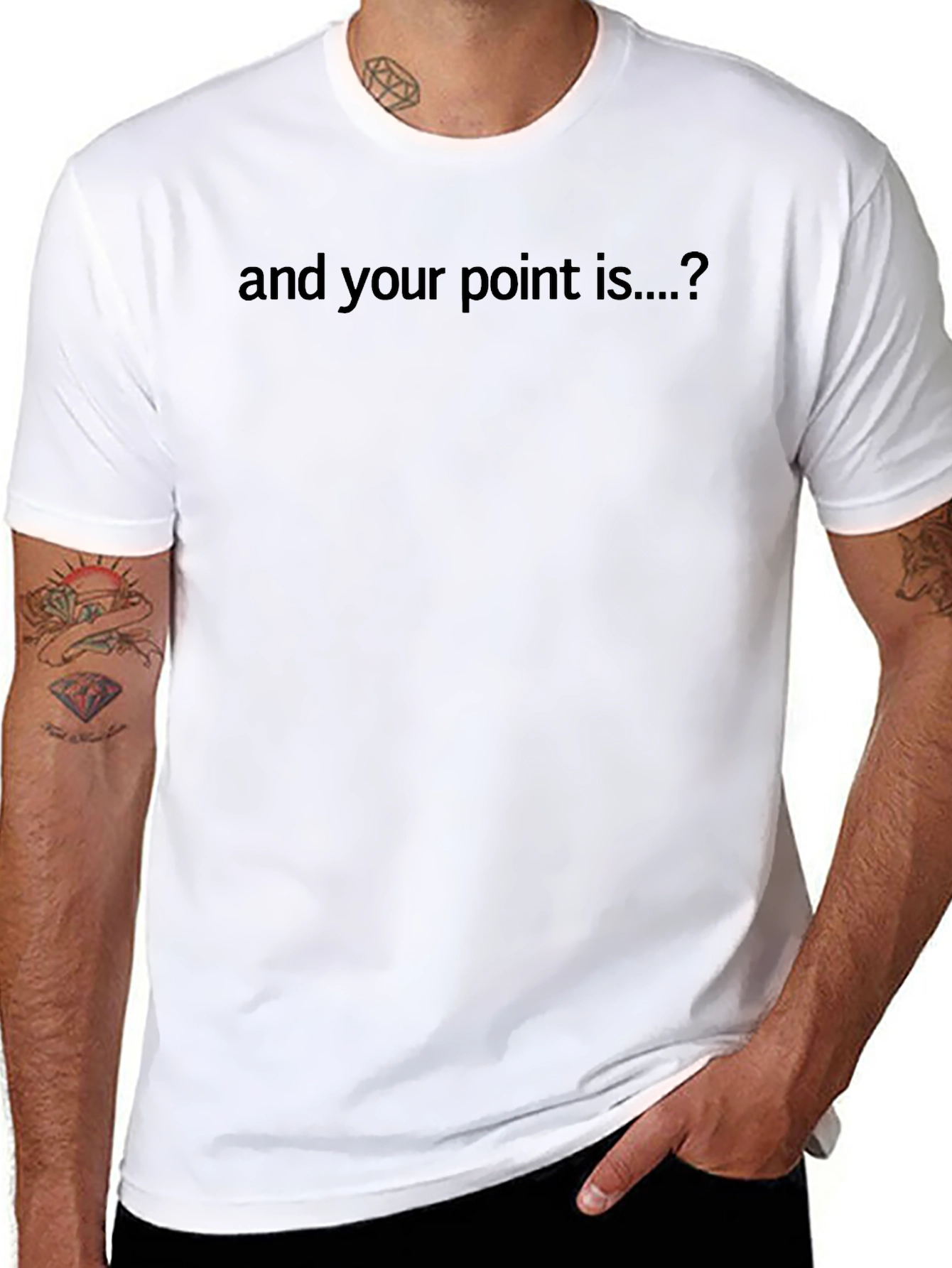 Camiseta Negra: ¿Y tu punto es...?