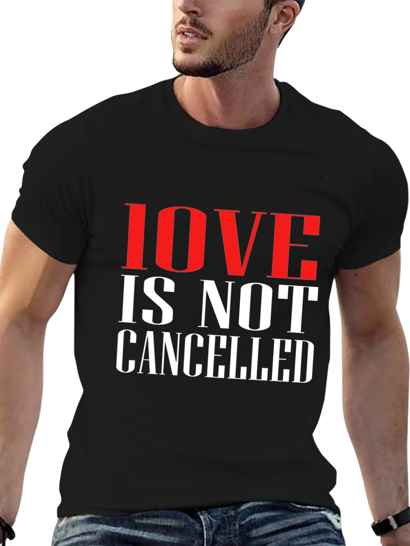Camiseta Negra: Love is Not Cancelled