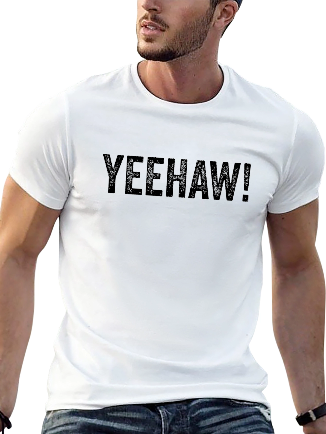 Camiseta Negra Yeehaw! Casual