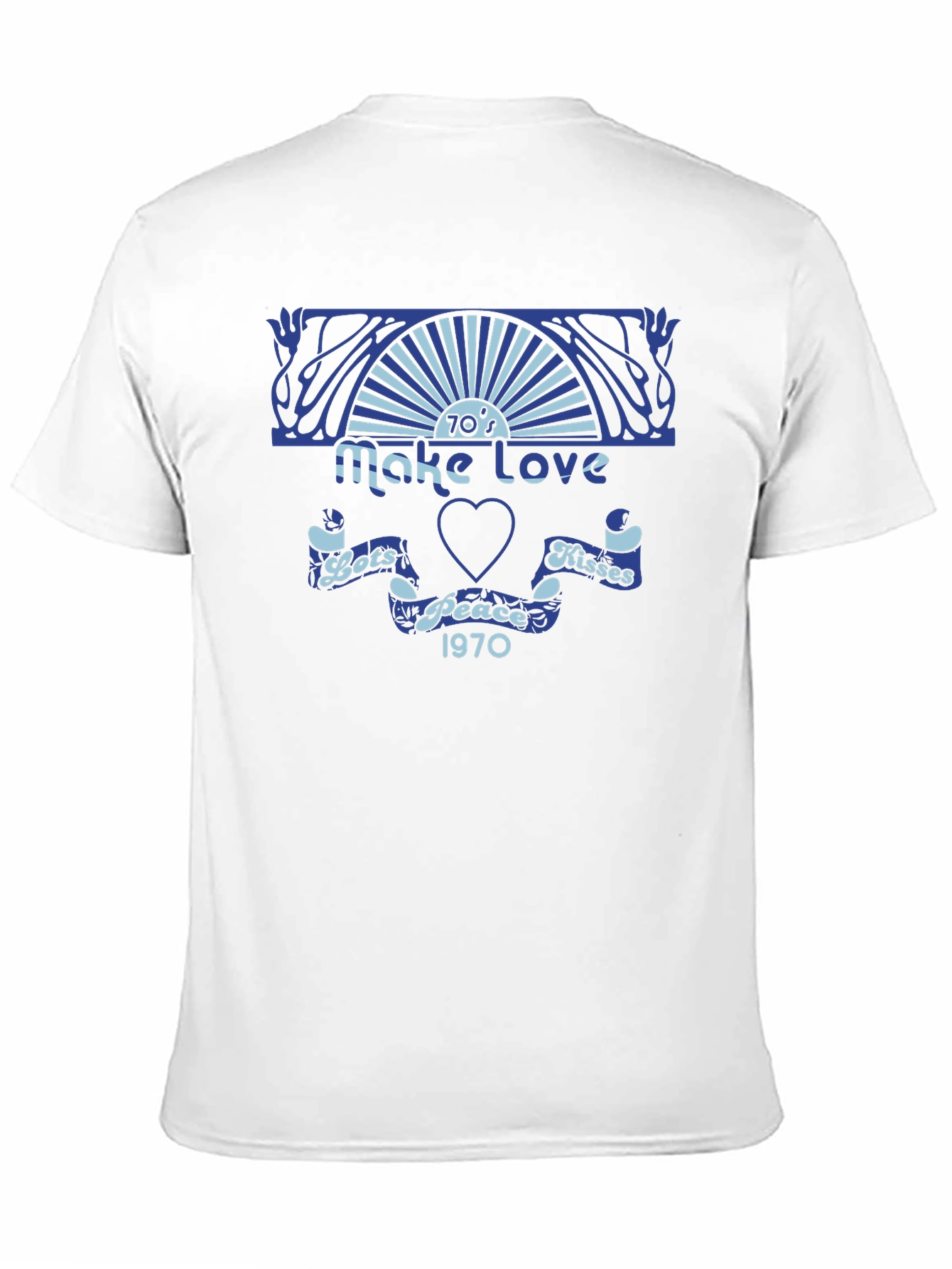 Camiseta Negra Estilo Hippie Años 70