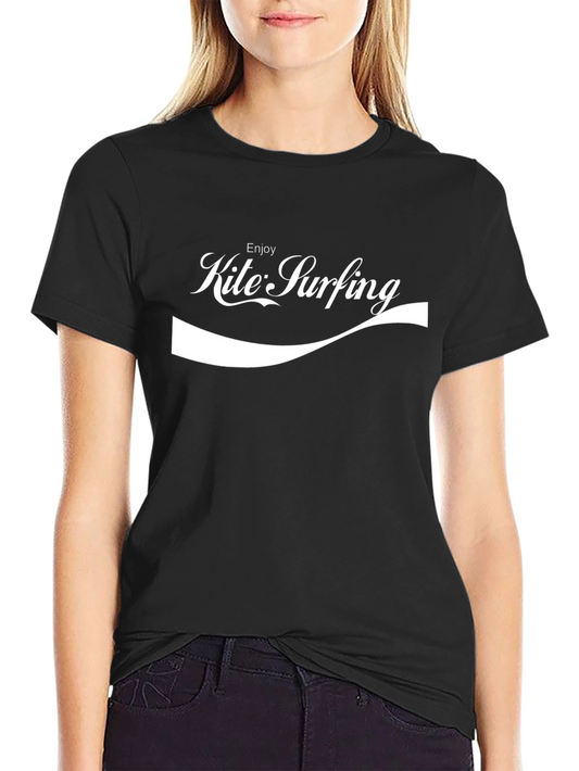 Camiseta Negra Enjoy Kite Surfing