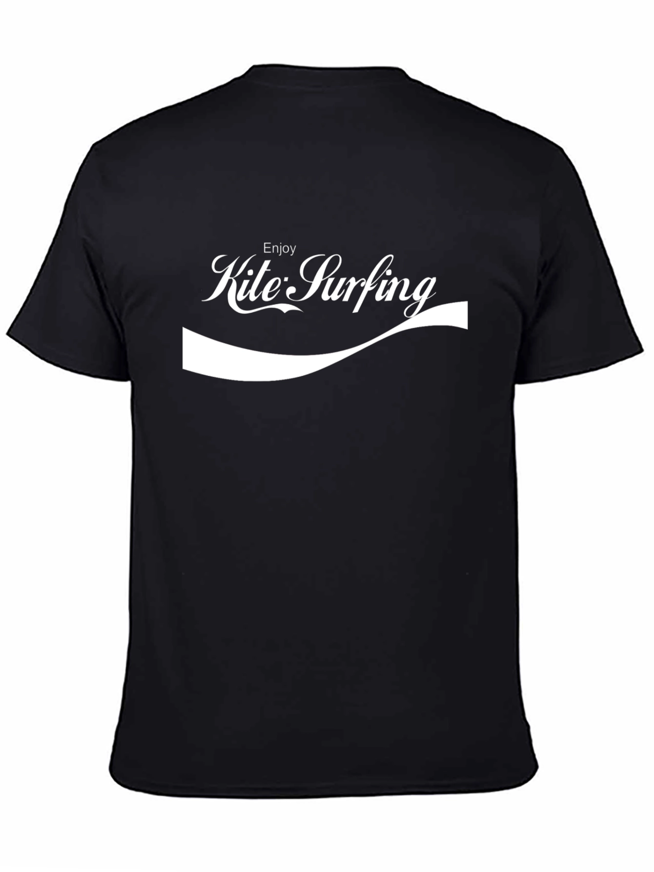 Camiseta Negra Enjoy Kite Surfing