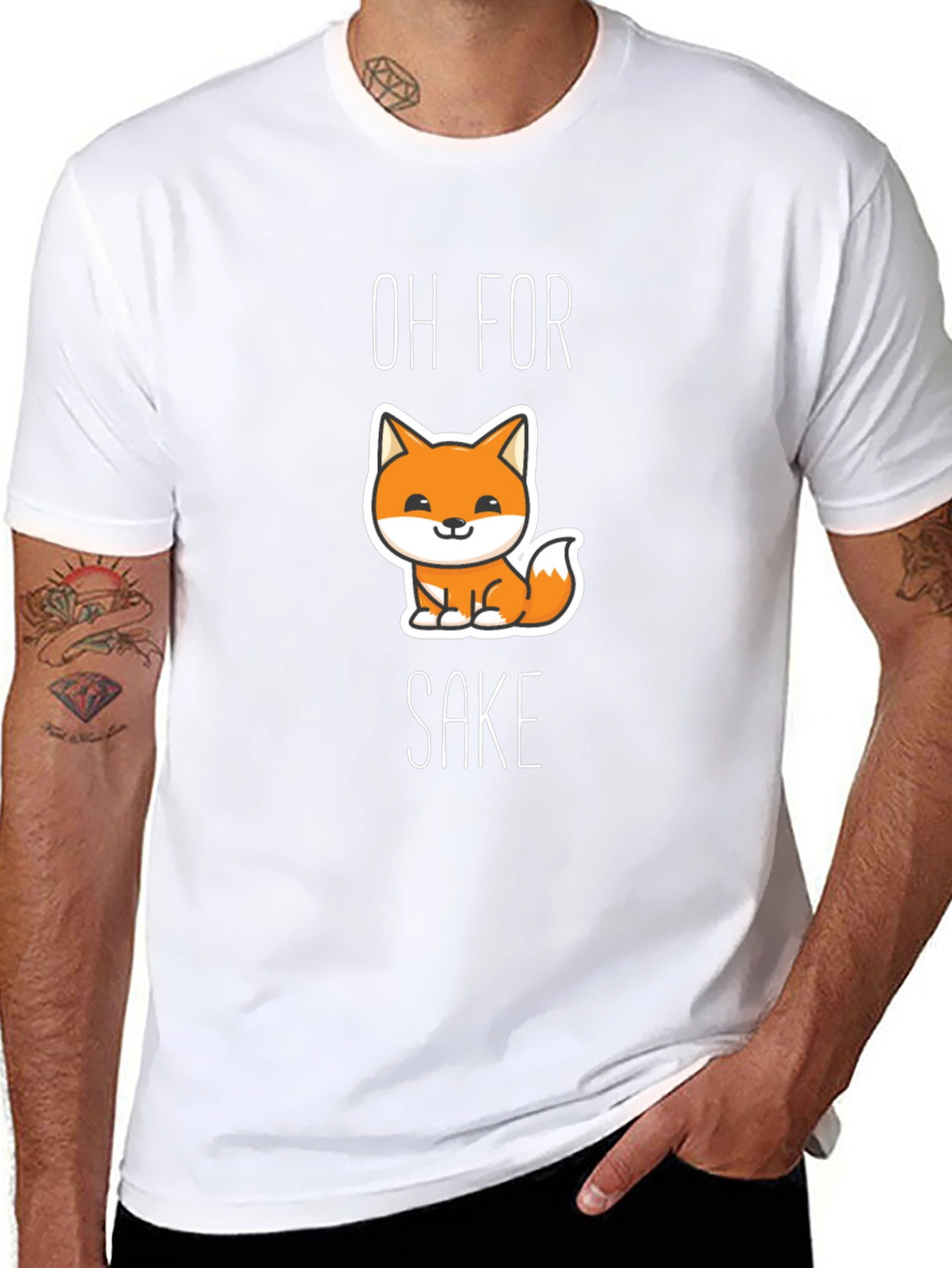 Camiseta Negra Oh For Fox Sake