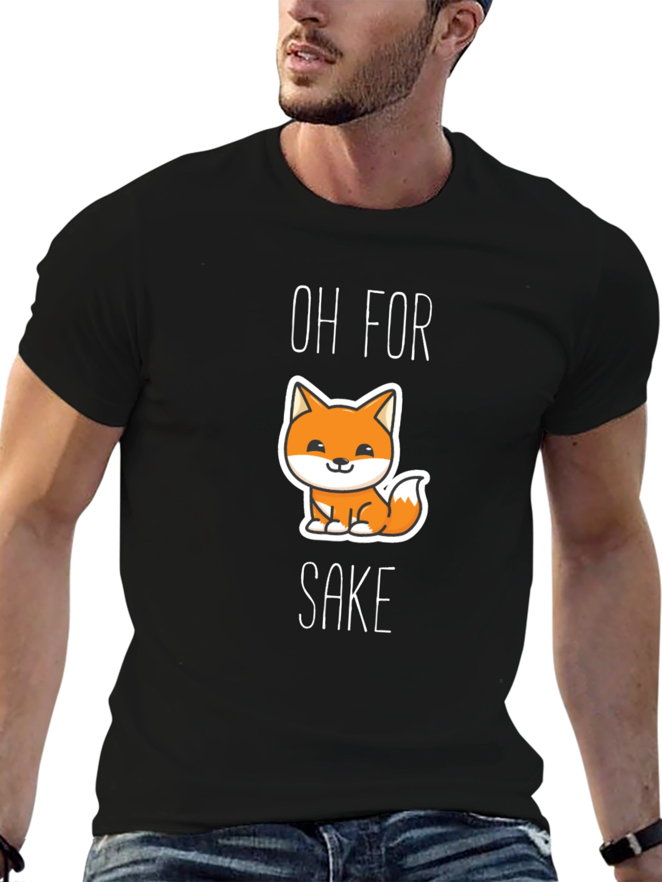 Camiseta Negra Oh For Fox Sake