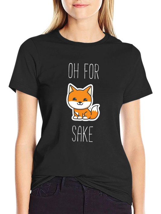 Camiseta Negra Oh For Fox Sake