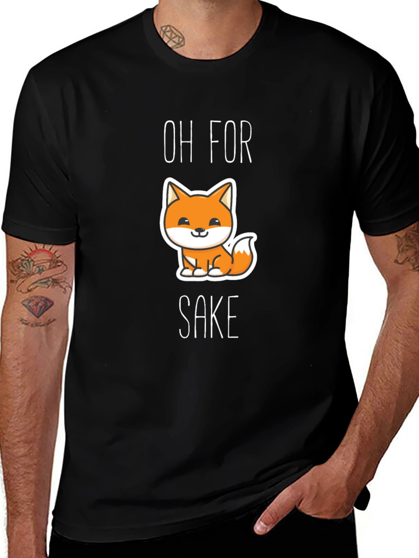 Camiseta Negra Oh For Fox Sake
