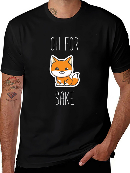 Camiseta Negra Oh For Fox Sake