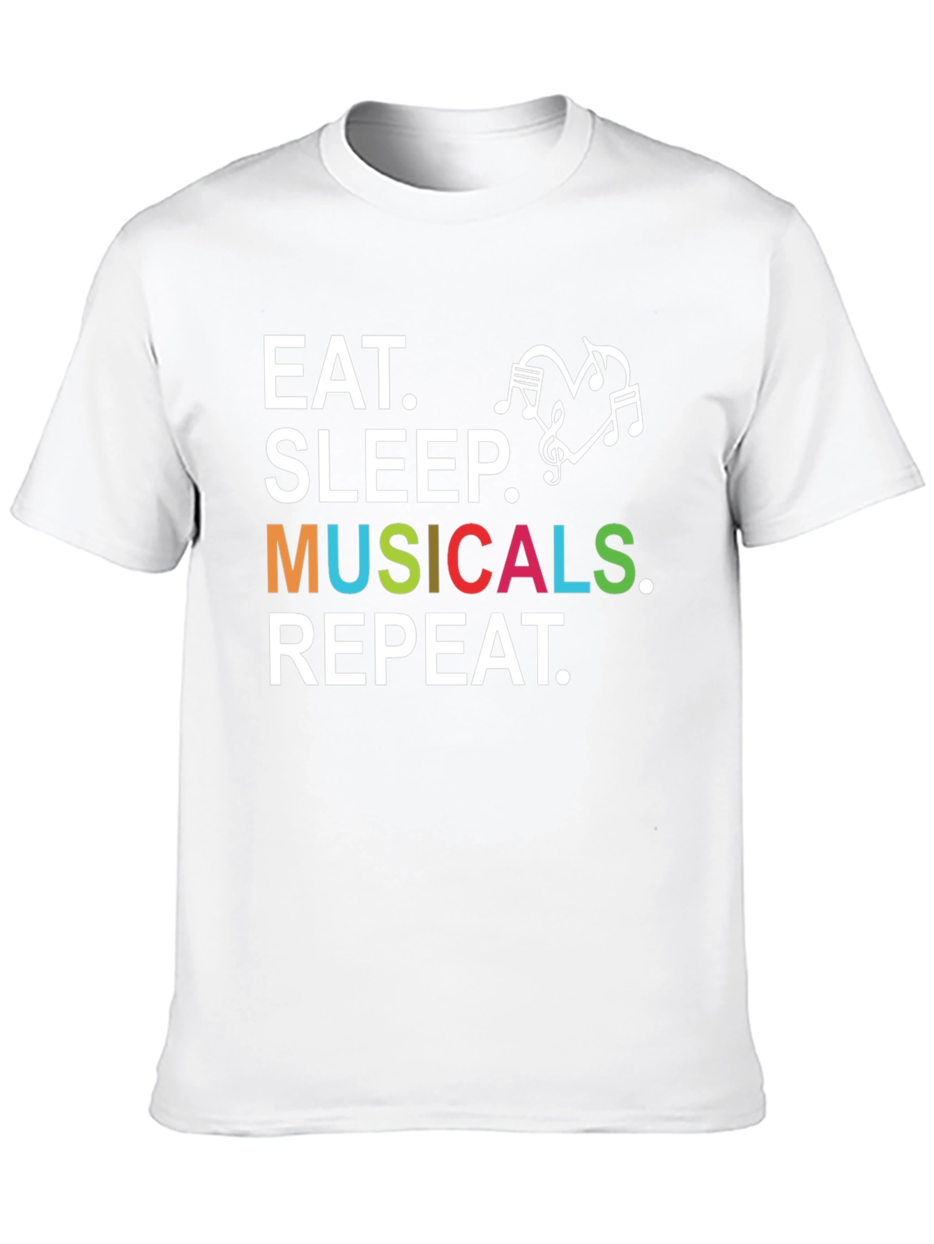 Camiseta Negra: Come Duerme Musicales Repite