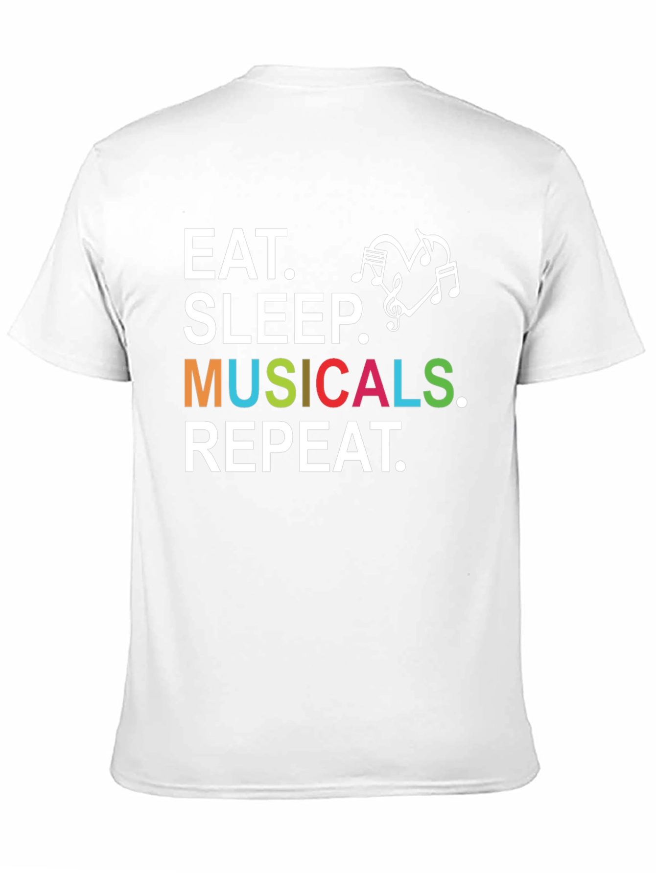 Camiseta Negra: Come Duerme Musicales Repite