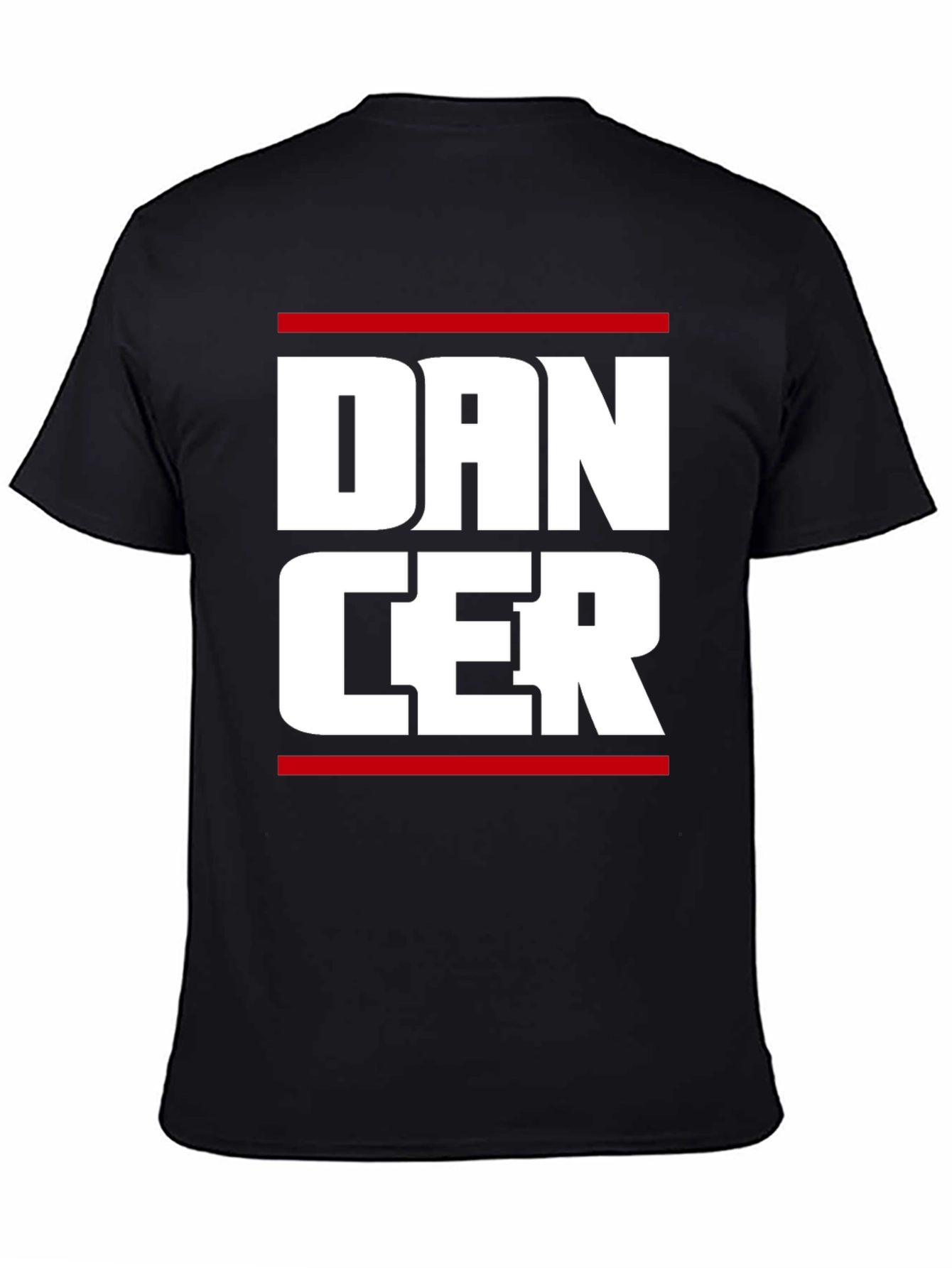 Camiseta Negra con Diseño Dancer