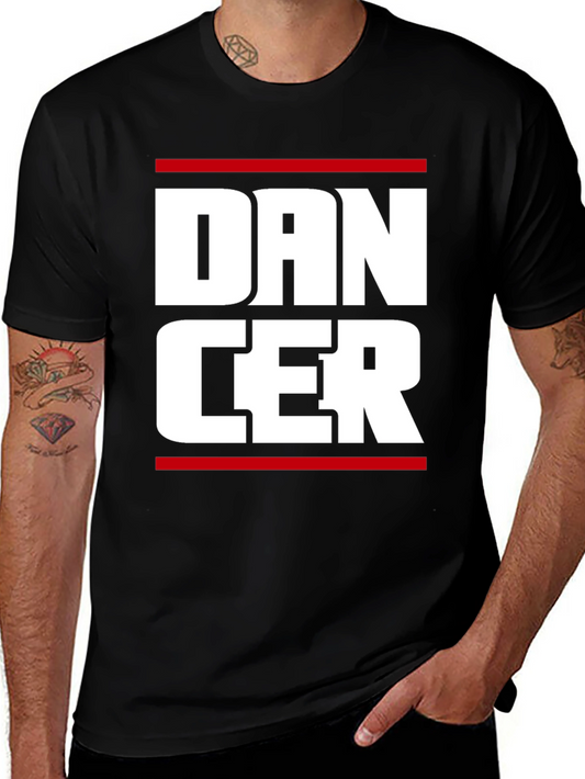 Camiseta Negra con Diseño Dancer