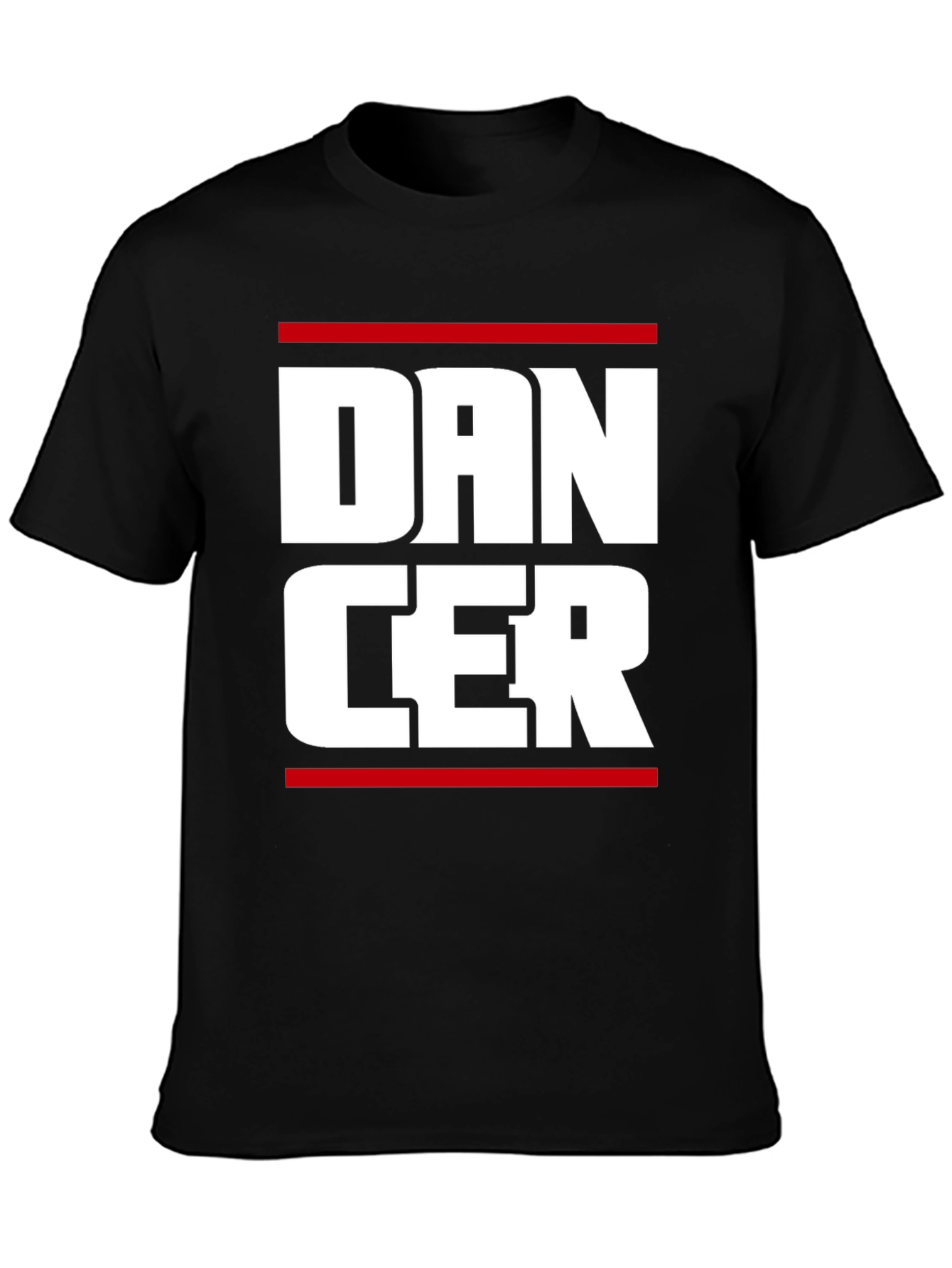 Camiseta Negra con Diseño Dancer