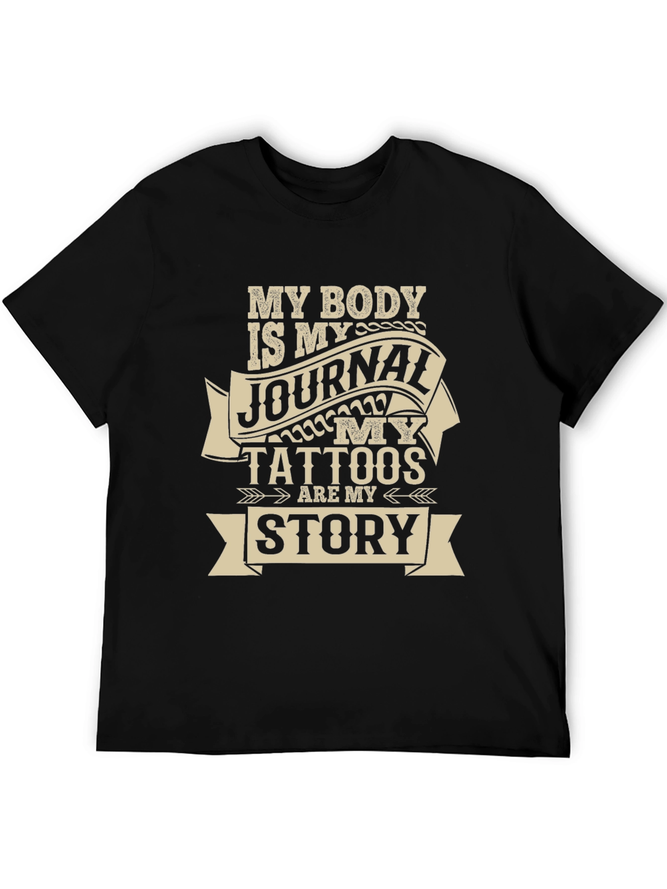 Camiseta Negra My Body Is My Journal