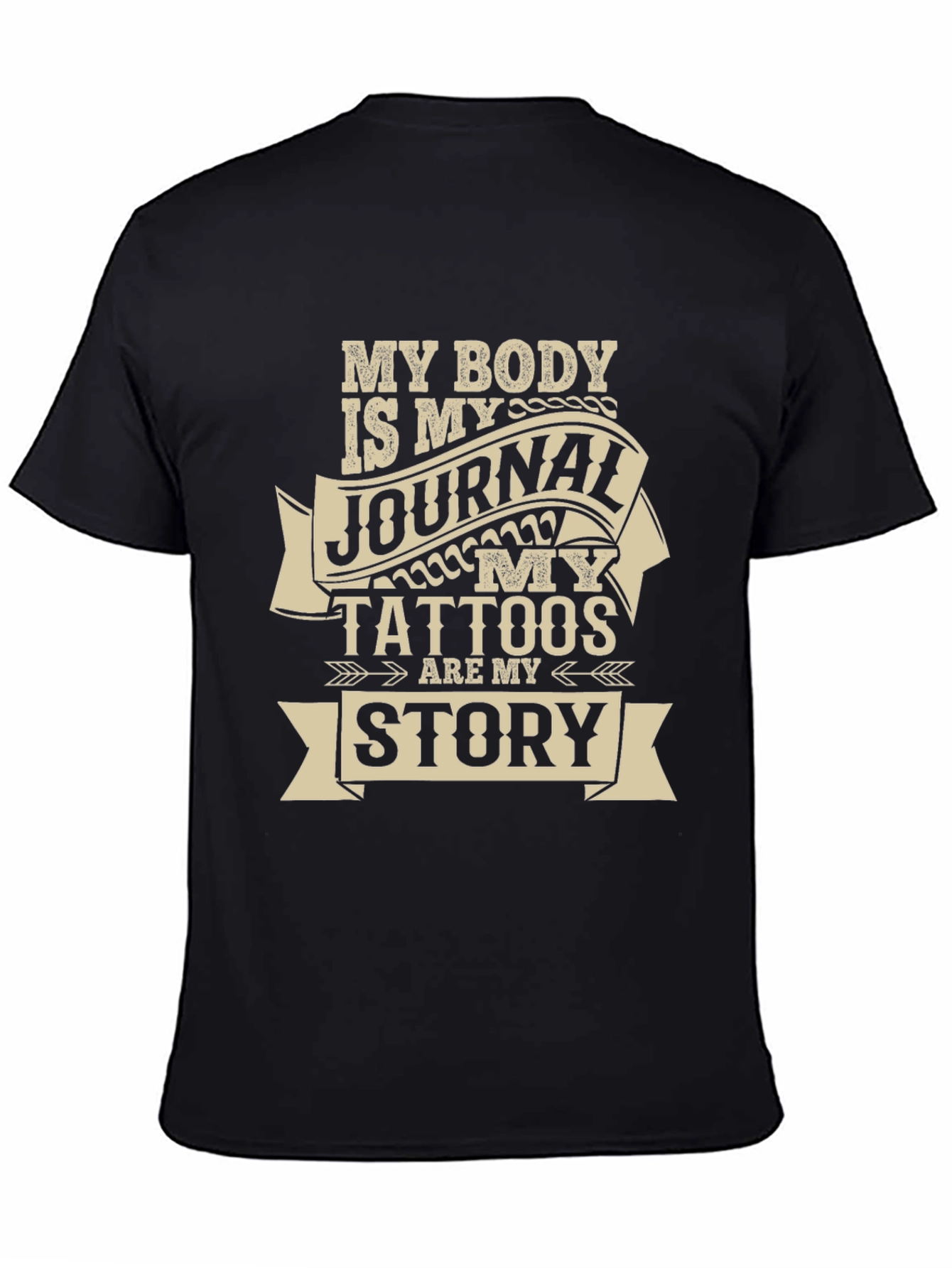 Camiseta Negra My Body Is My Journal