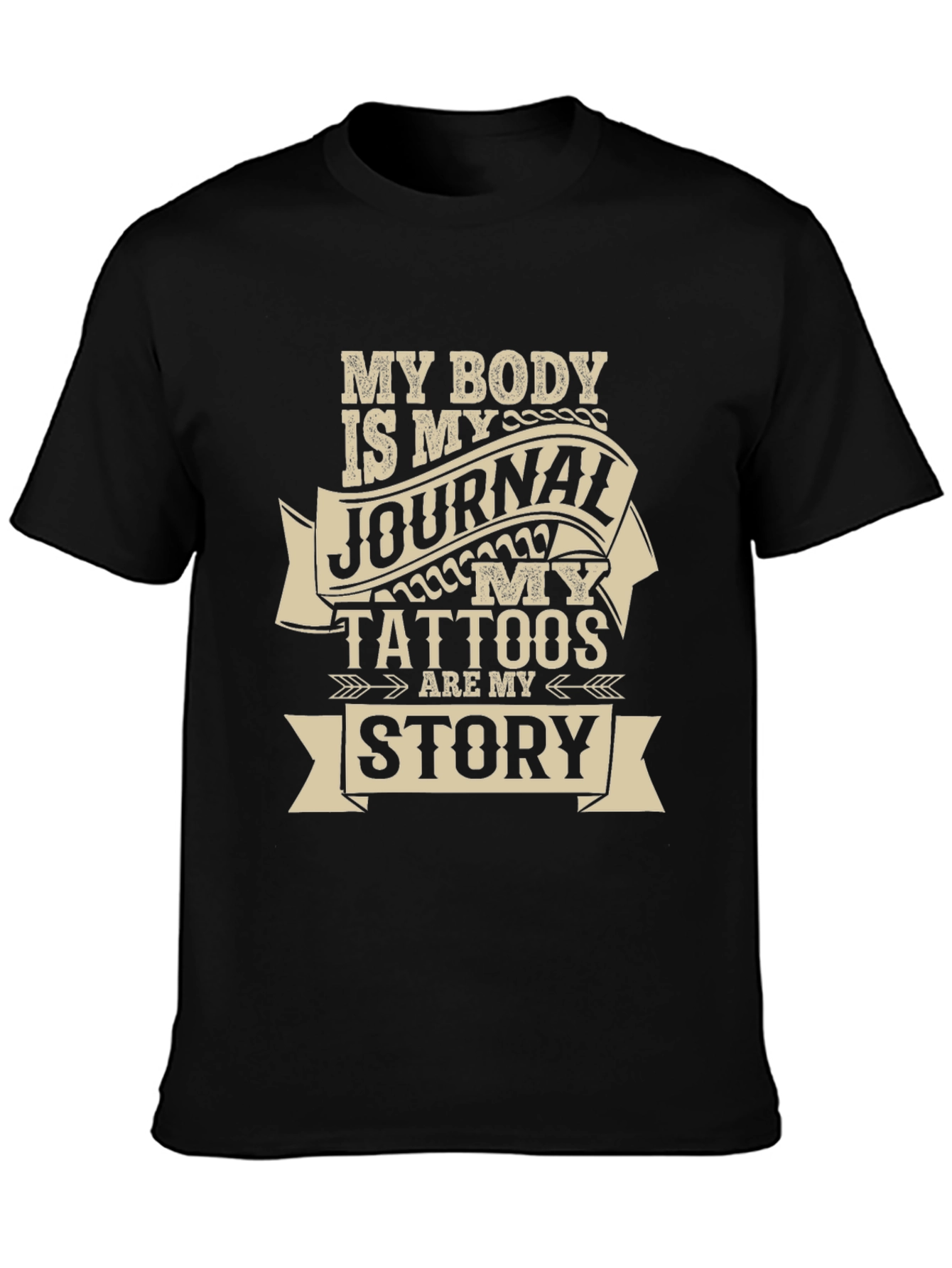 Camiseta Negra My Body Is My Journal
