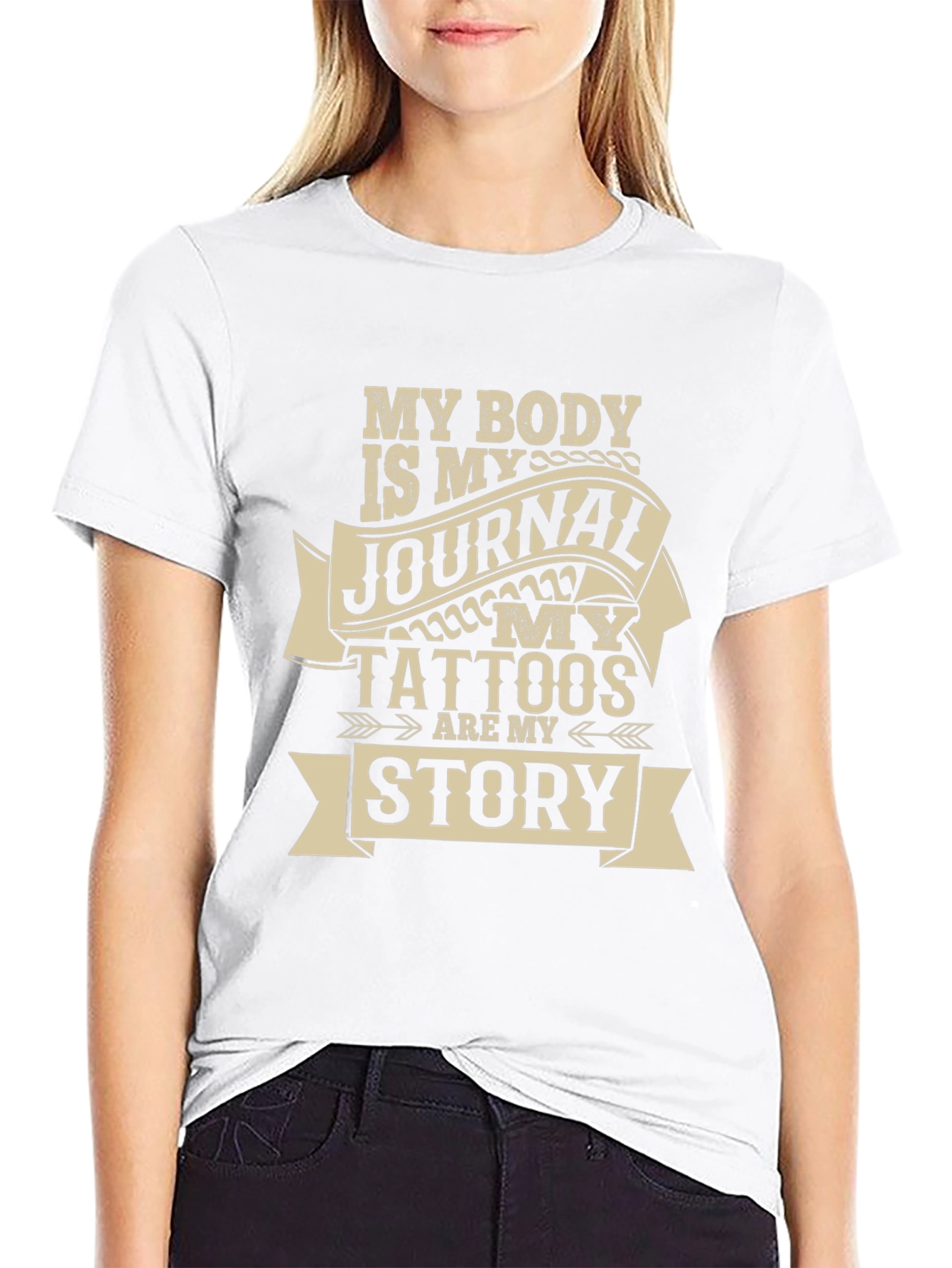Camiseta Negra My Body Is My Journal