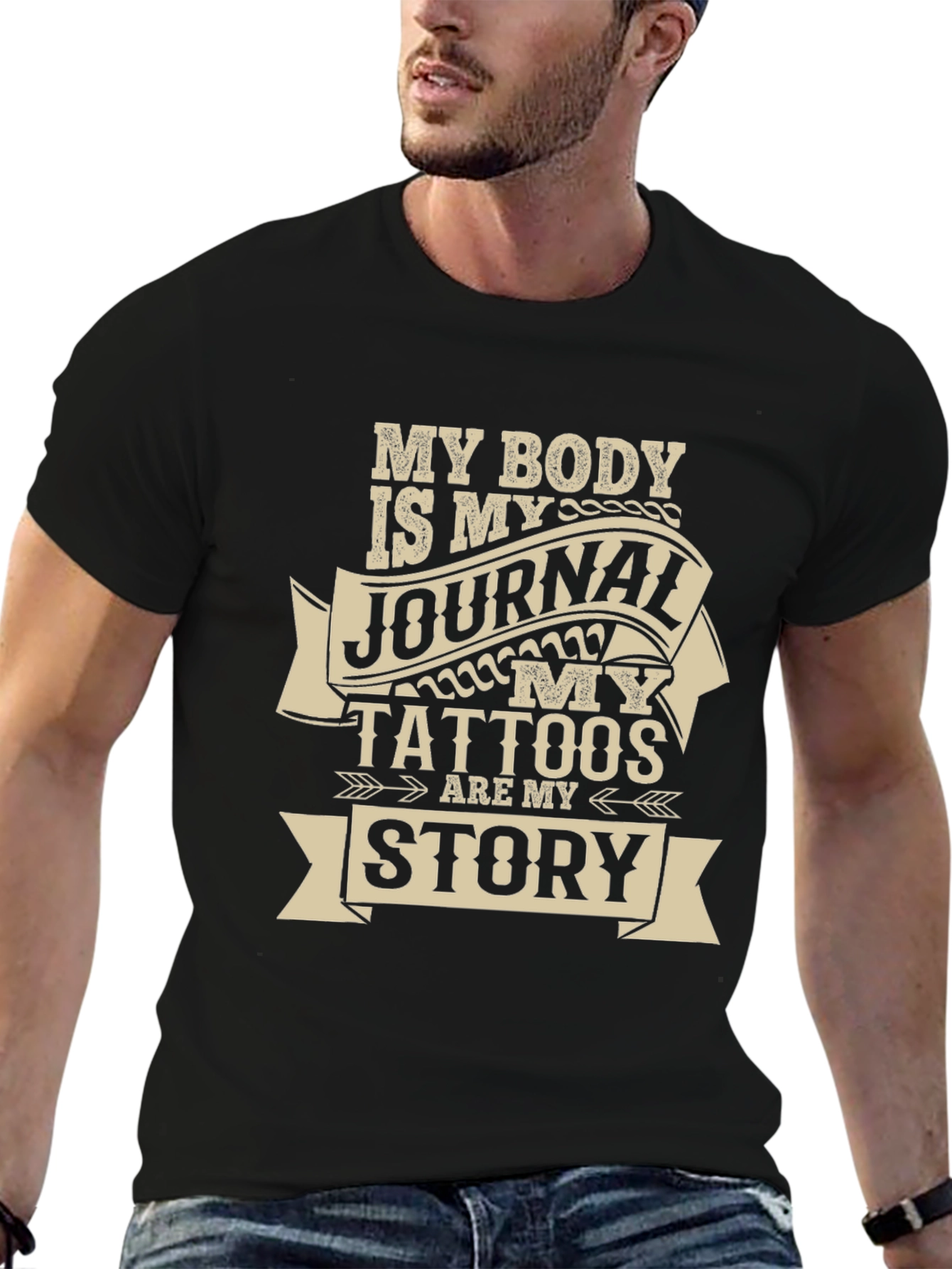 Camiseta Negra My Body Is My Journal