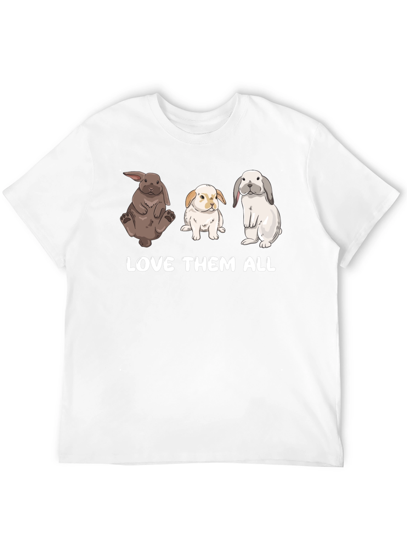Camiseta Unisex Ámalos a Todos - Diseño de Conejos