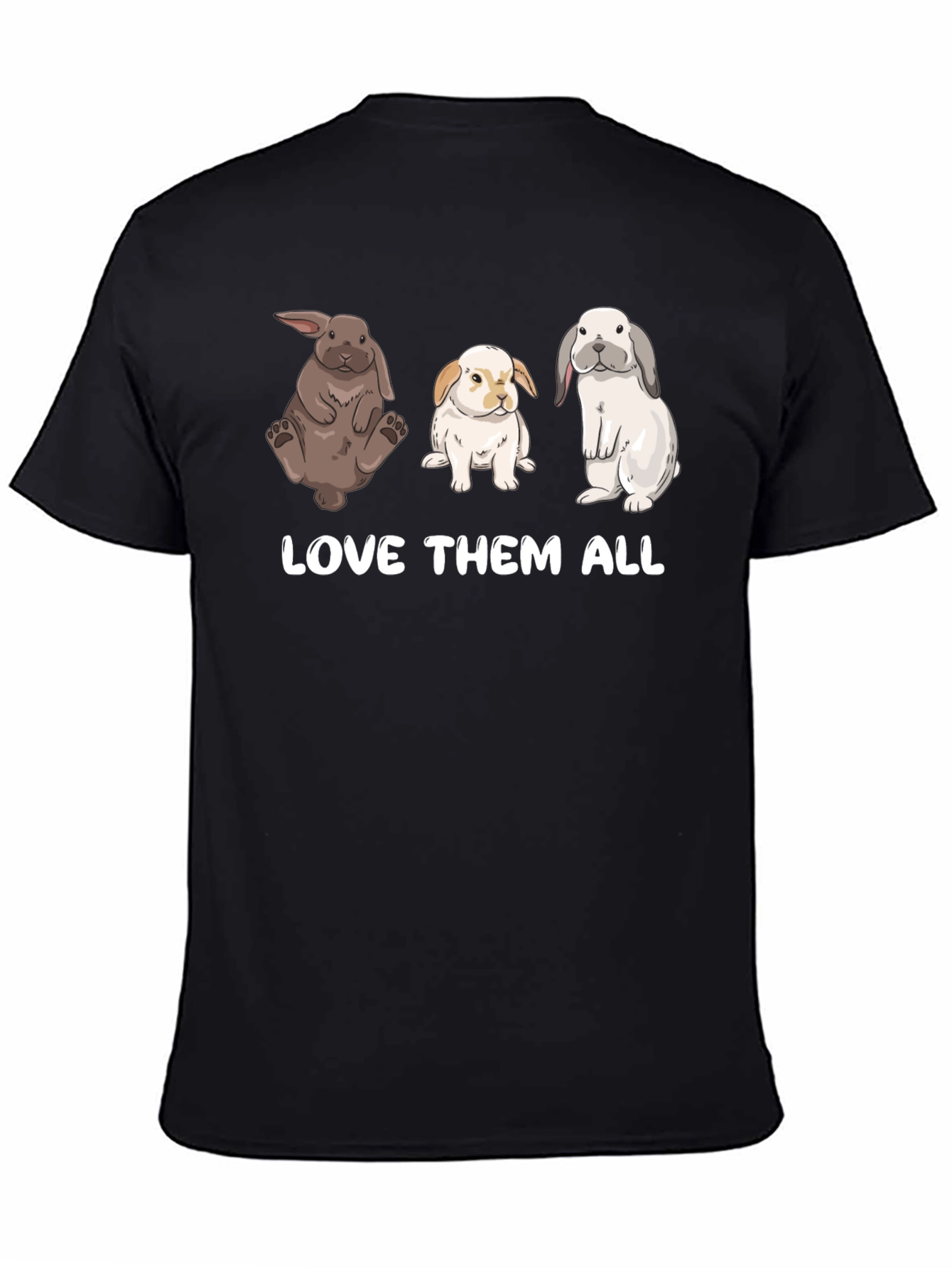 Camiseta Unisex Ámalos a Todos - Diseño de Conejos