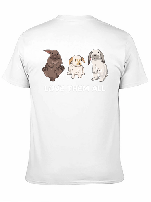 Camiseta Unisex Ámalos a Todos - Diseño de Conejos