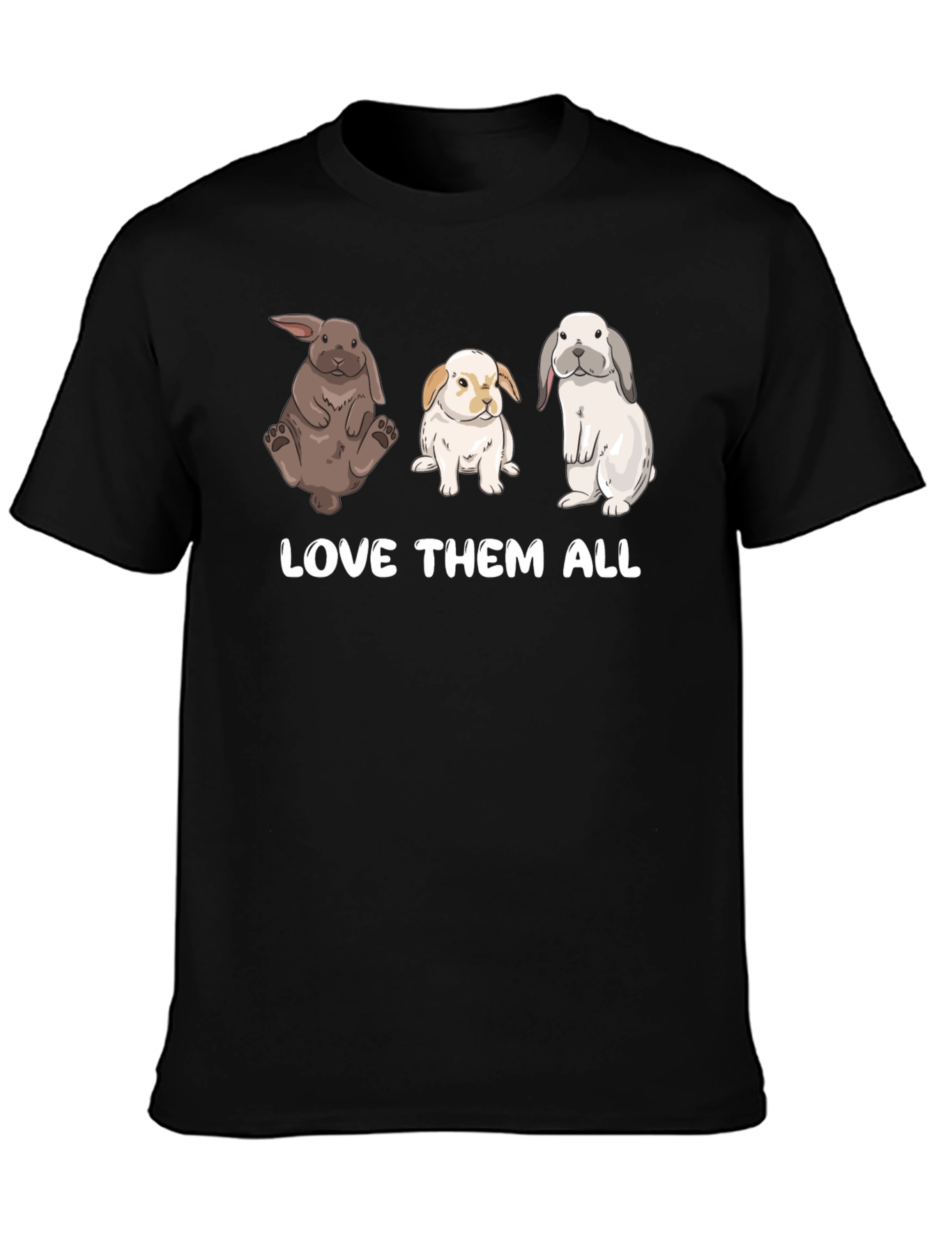 Camiseta Unisex Ámalos a Todos - Diseño de Conejos