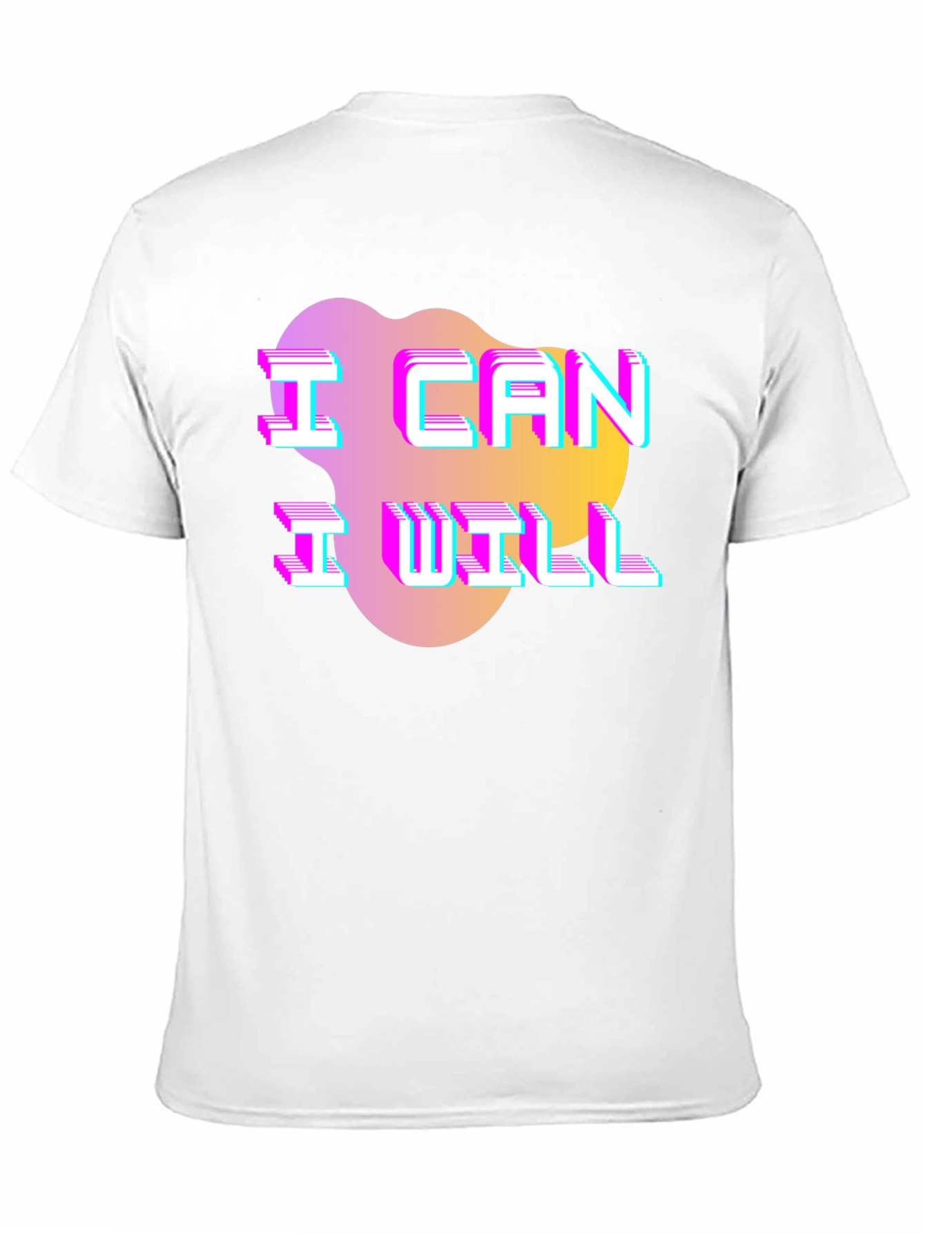 Camiseta Hombre Negra con Diseño Puedo Quiero