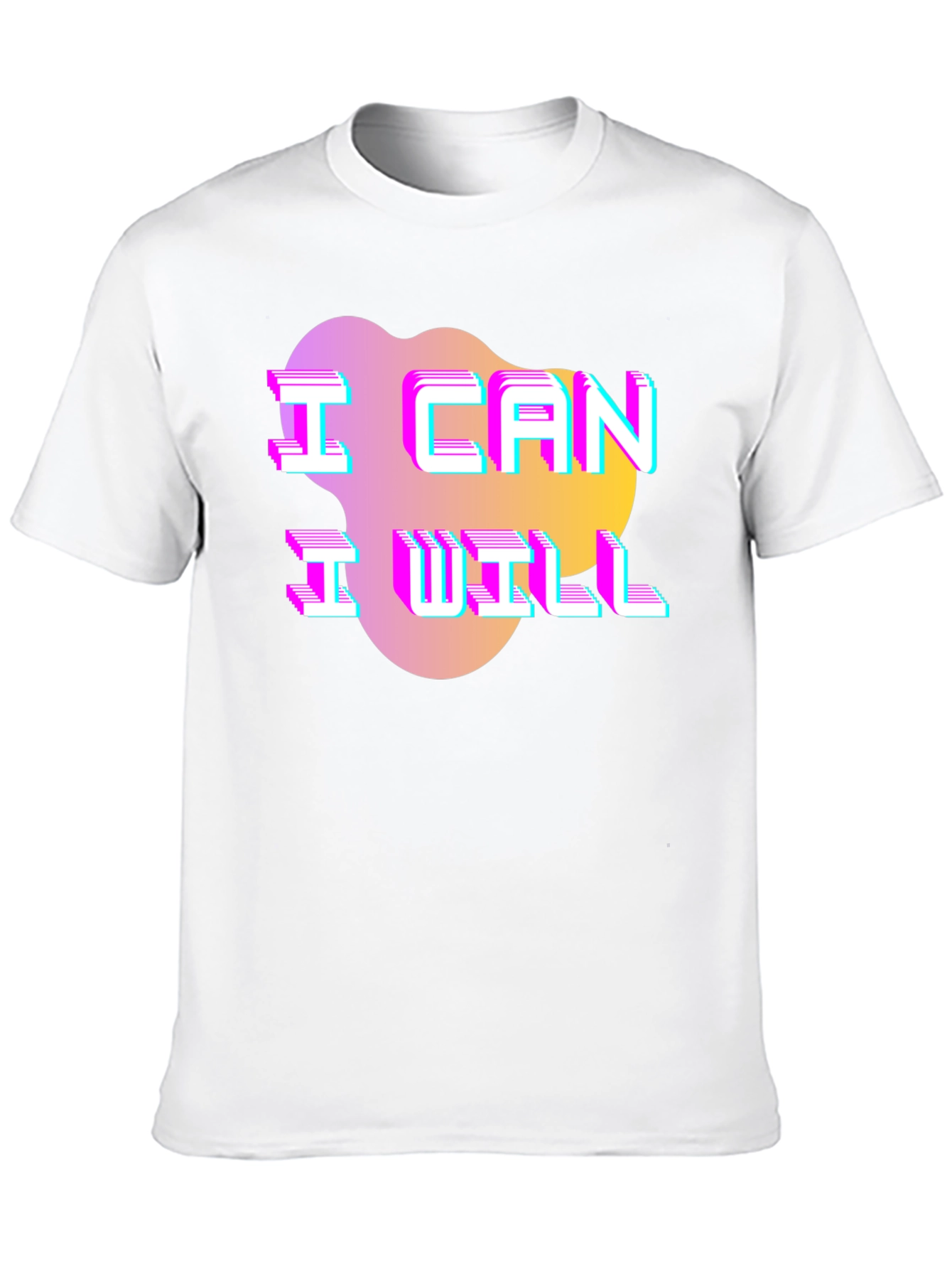 Camiseta Hombre Negra con Diseño Puedo Quiero