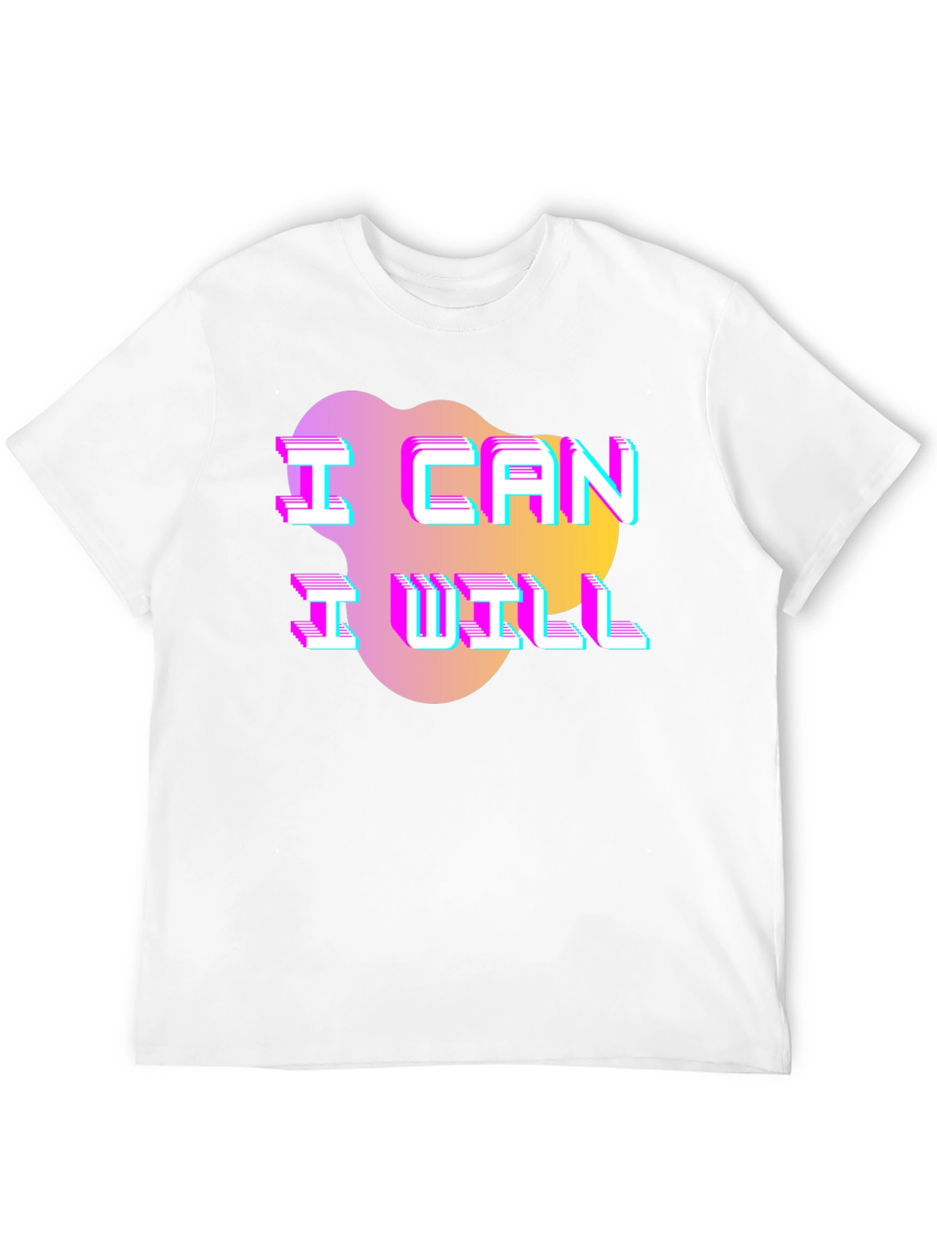 Camiseta Hombre Negra con Diseño Puedo Quiero