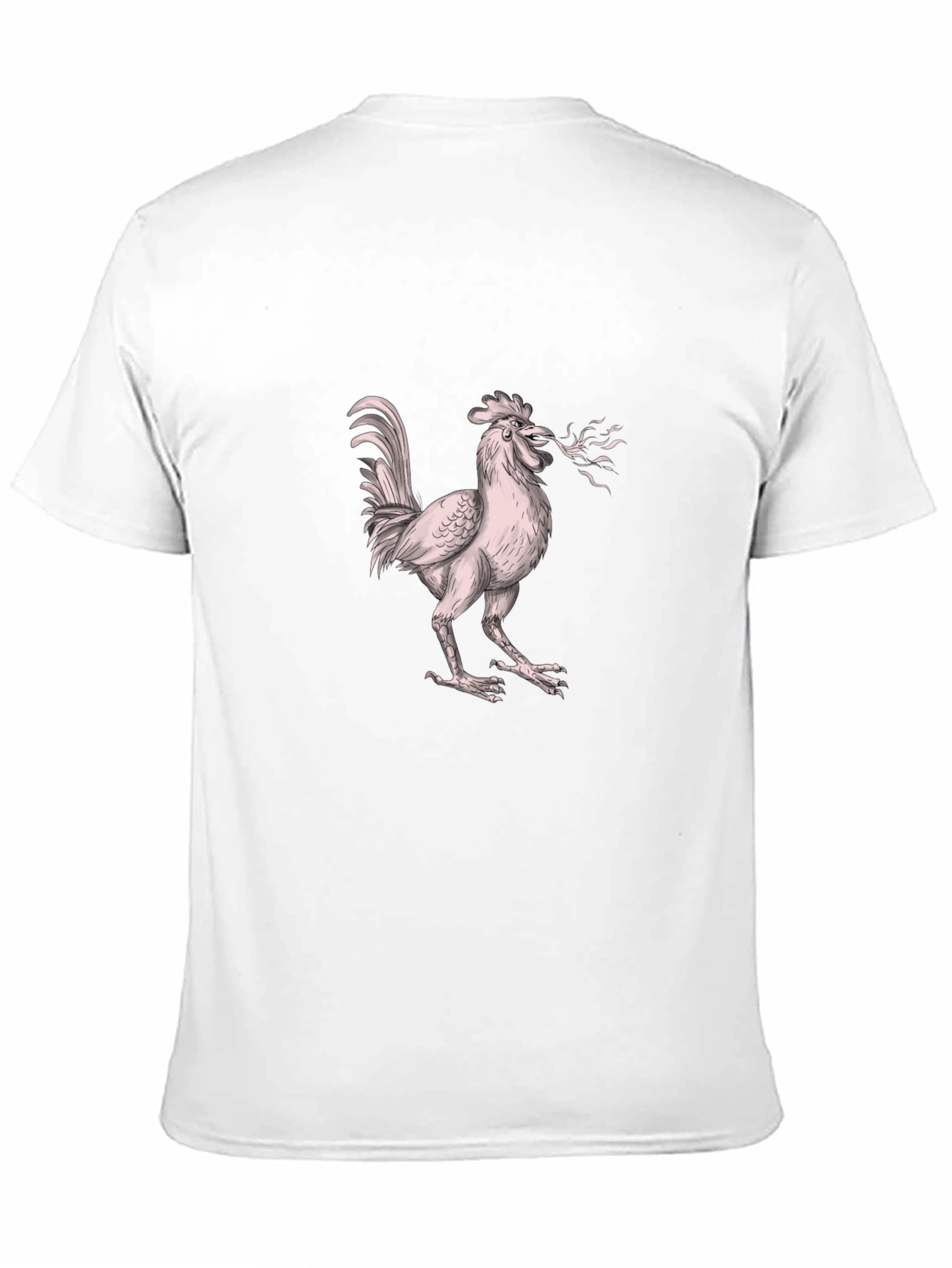 Camiseta Negra con Diseño de Gallo
