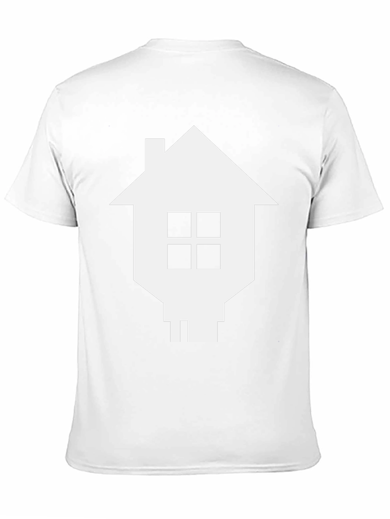 Camiseta Negra con Diseño de Casa Pixelada