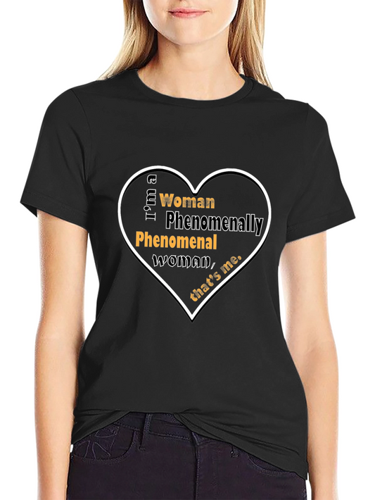 Camiseta Negra: Mujer Fenomenal