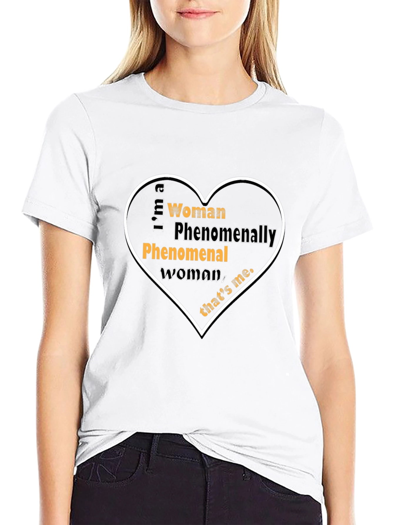 Camiseta Negra: Mujer Fenomenal