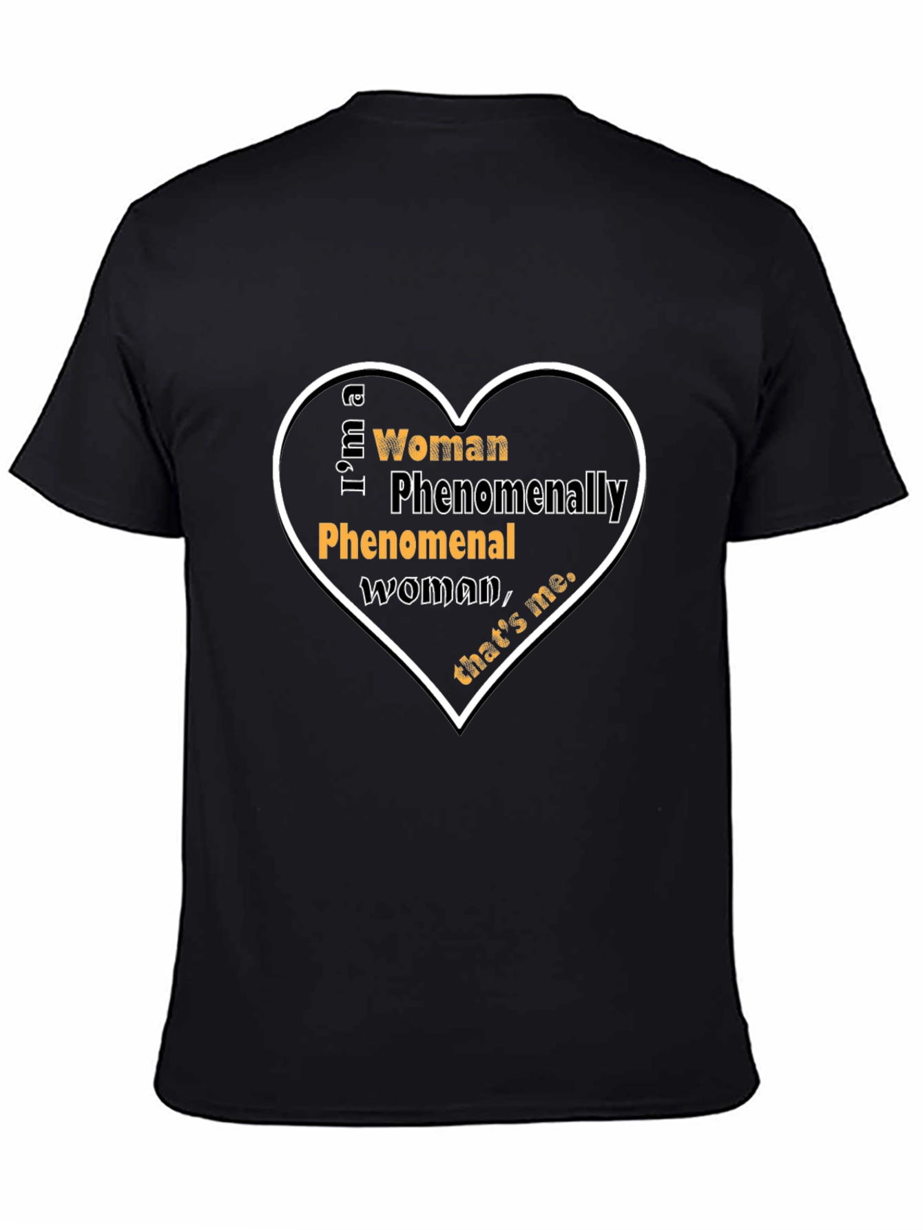 Camiseta Negra: Mujer Fenomenal