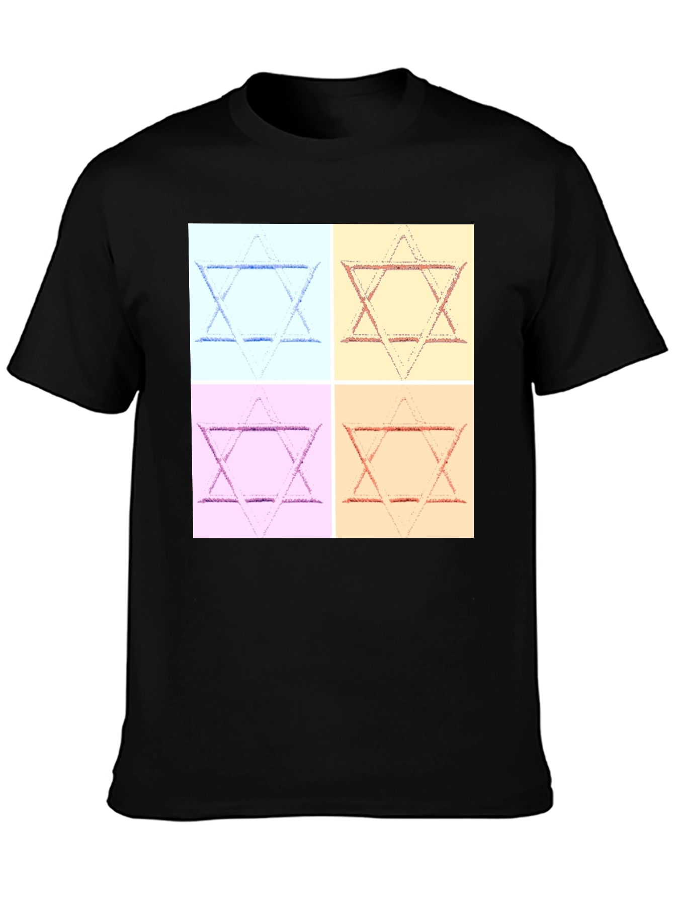 Camiseta Hombre Estrella de David Arte Pop