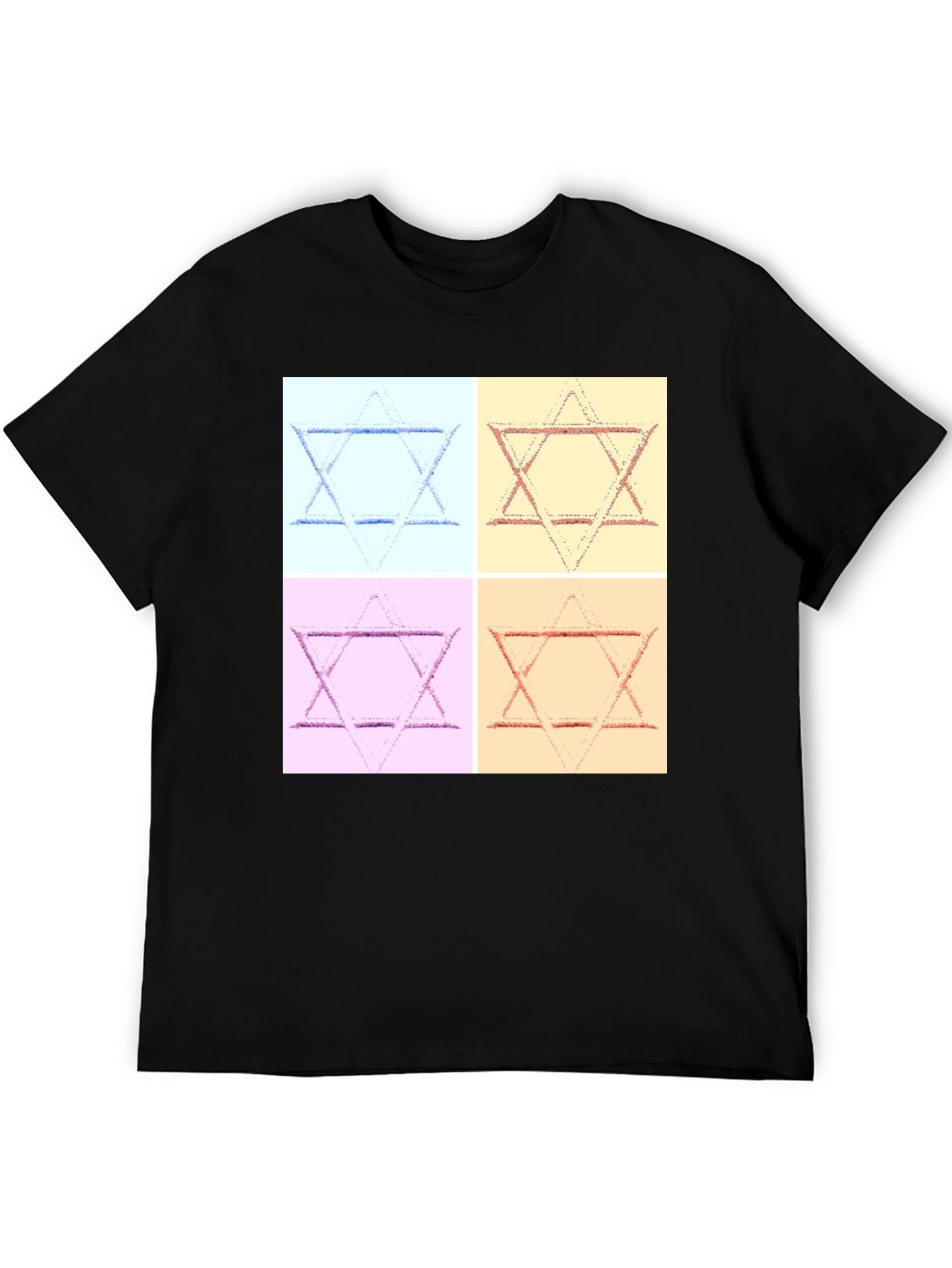 Camiseta Hombre Estrella de David Arte Pop