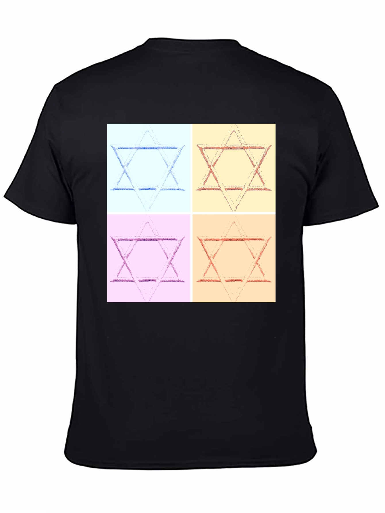 Camiseta Hombre Estrella de David Arte Pop