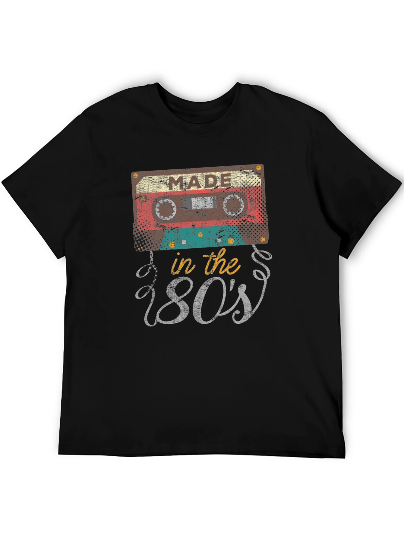 Camiseta Negra Retro Made in the 80s