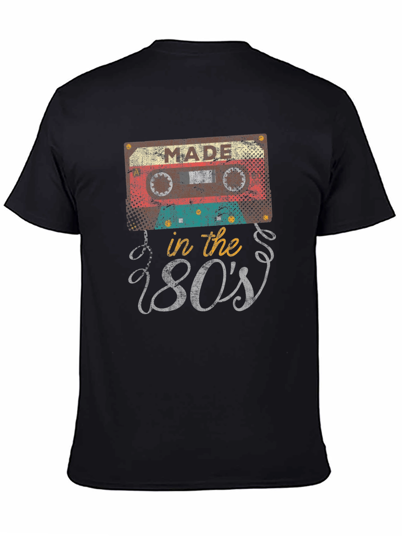 Camiseta Negra Retro Made in the 80s