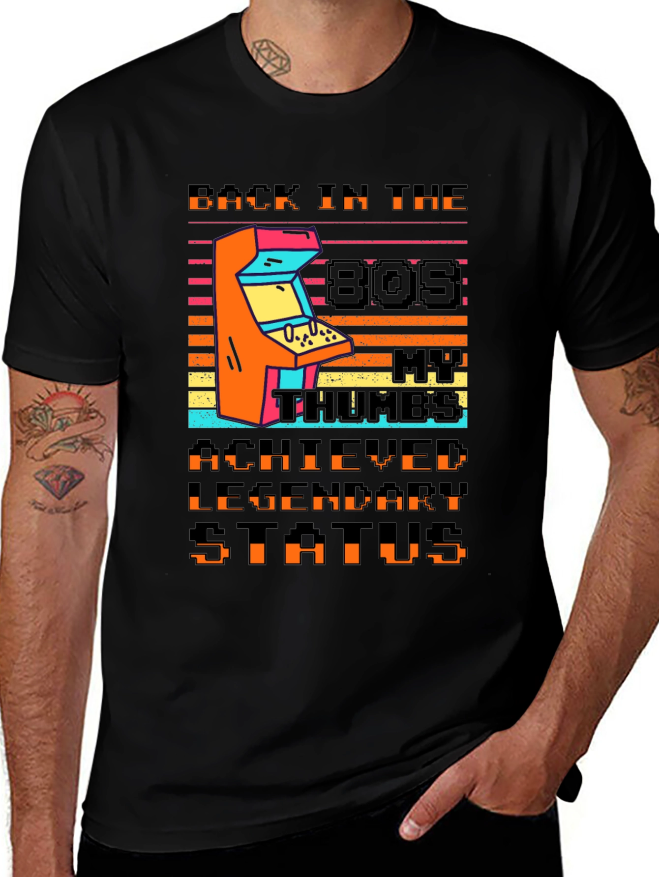 Camiseta Retro Arcade Años 80