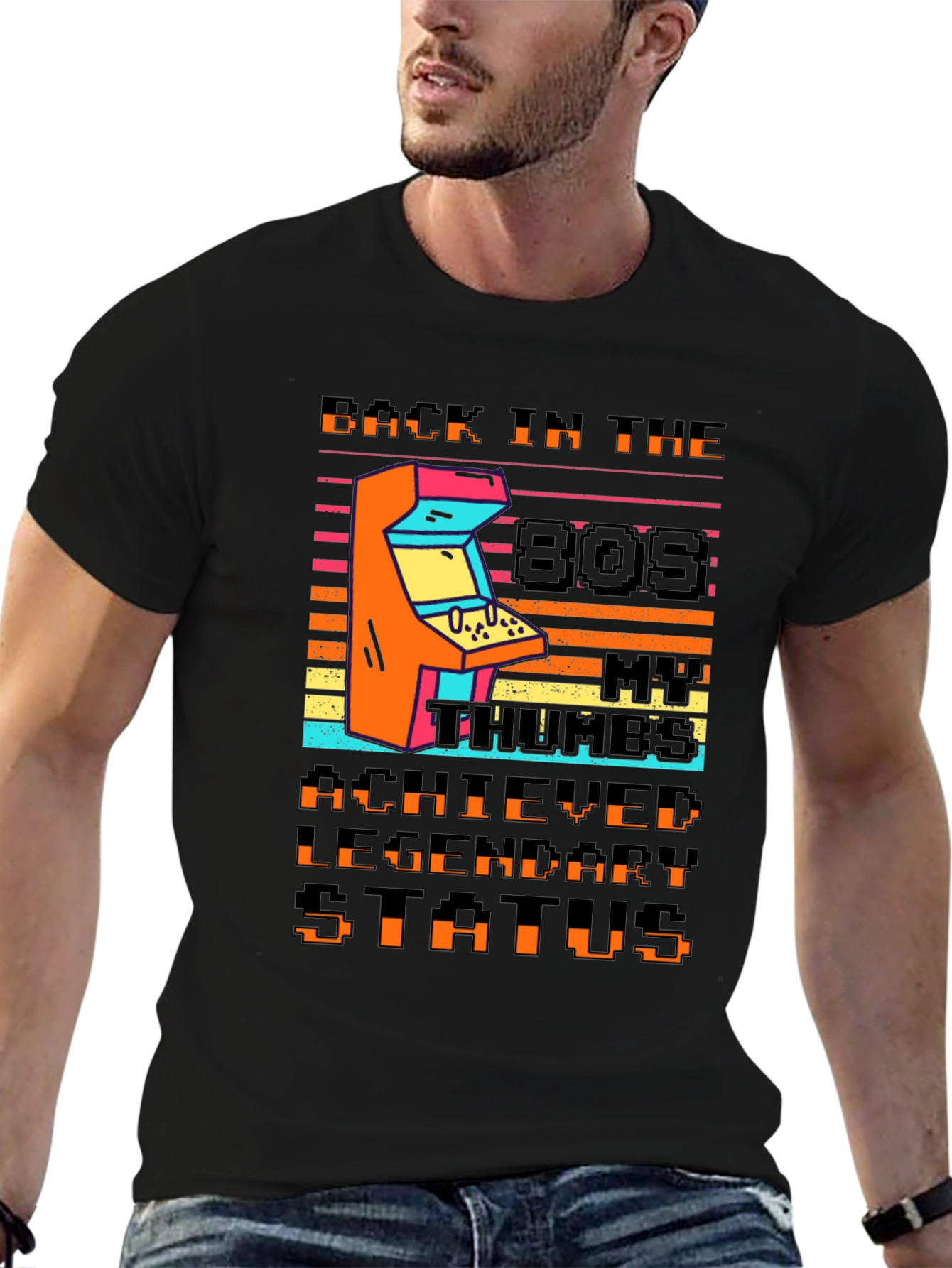 Camiseta Retro Arcade Años 80