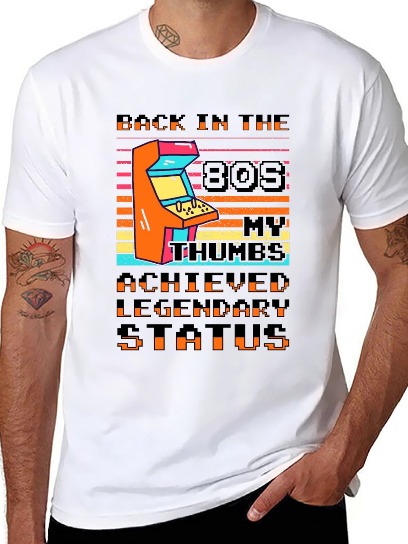 Camiseta Retro Arcade Años 80